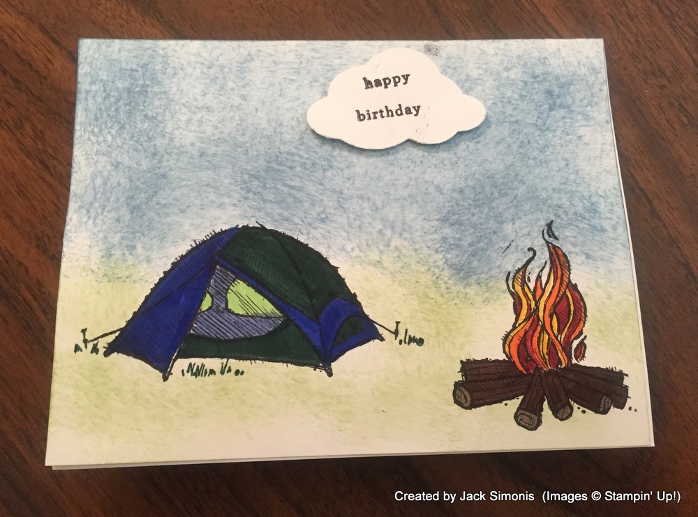 Camping card by Jack