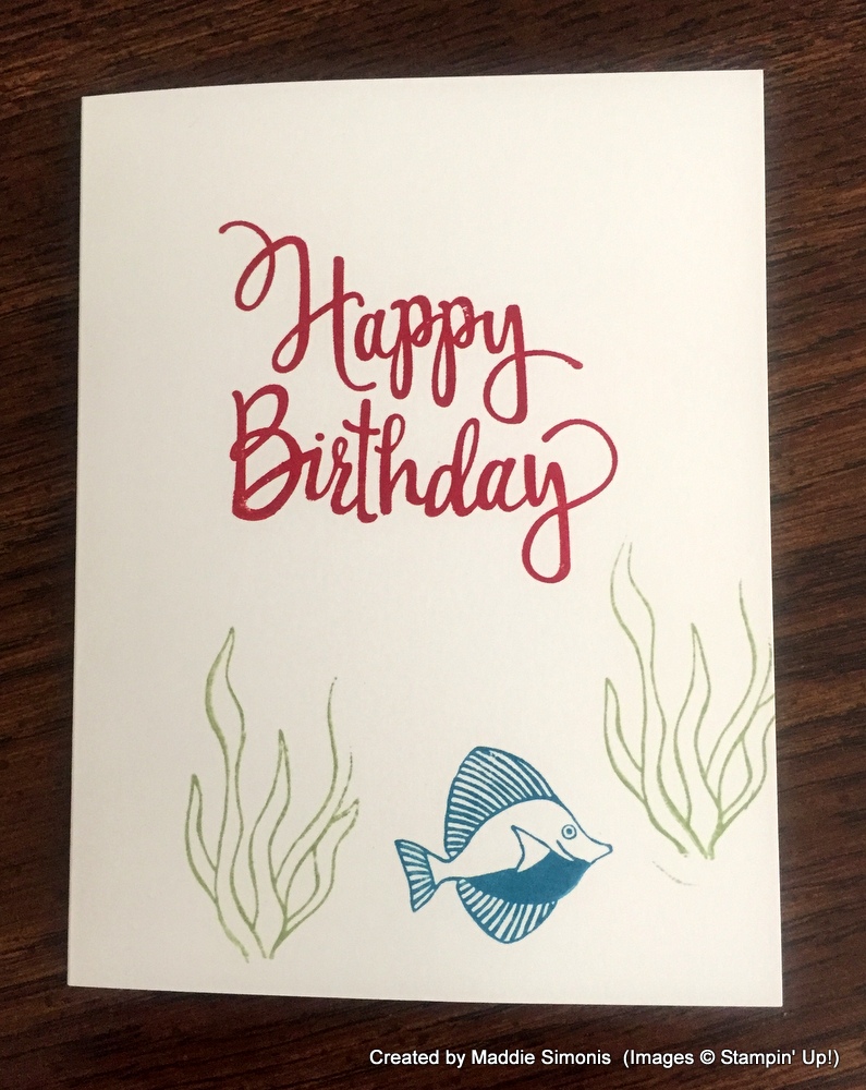 Fish Birthday Card by Maddie