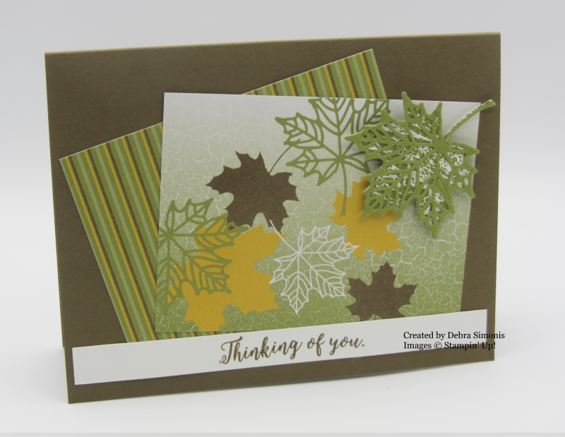 Stampin Up Memories & More Color Theory card idea Seasonal Layers Thinlits Dies - Debra Simonis Stampinup