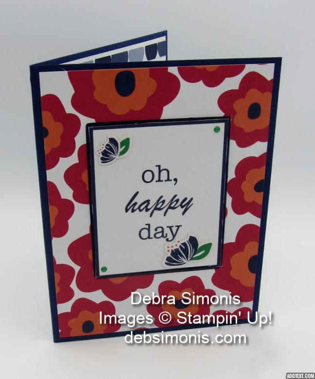 Stampin Up Happiness Blooms Memories & More Cards - Debra Simonis Stampinup