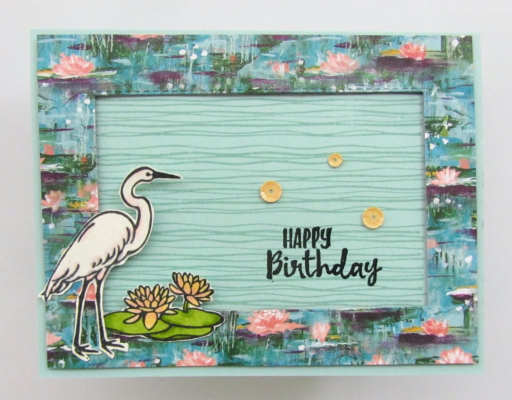 Stampin Up Lily Pad Lake Sending You Thoughts Stitched Rectangle Dies