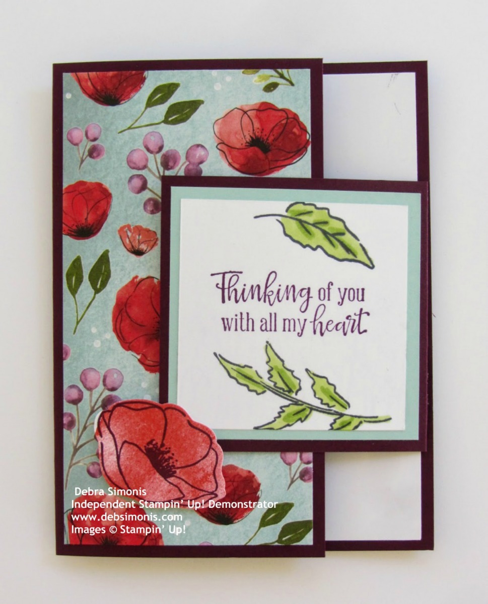 Stampin-Up-Painted-Poppies-stamp-set-Painted-Labels-Dies-fun-fold-thinking-of-you-card-Debra-Simonis-Stampinup