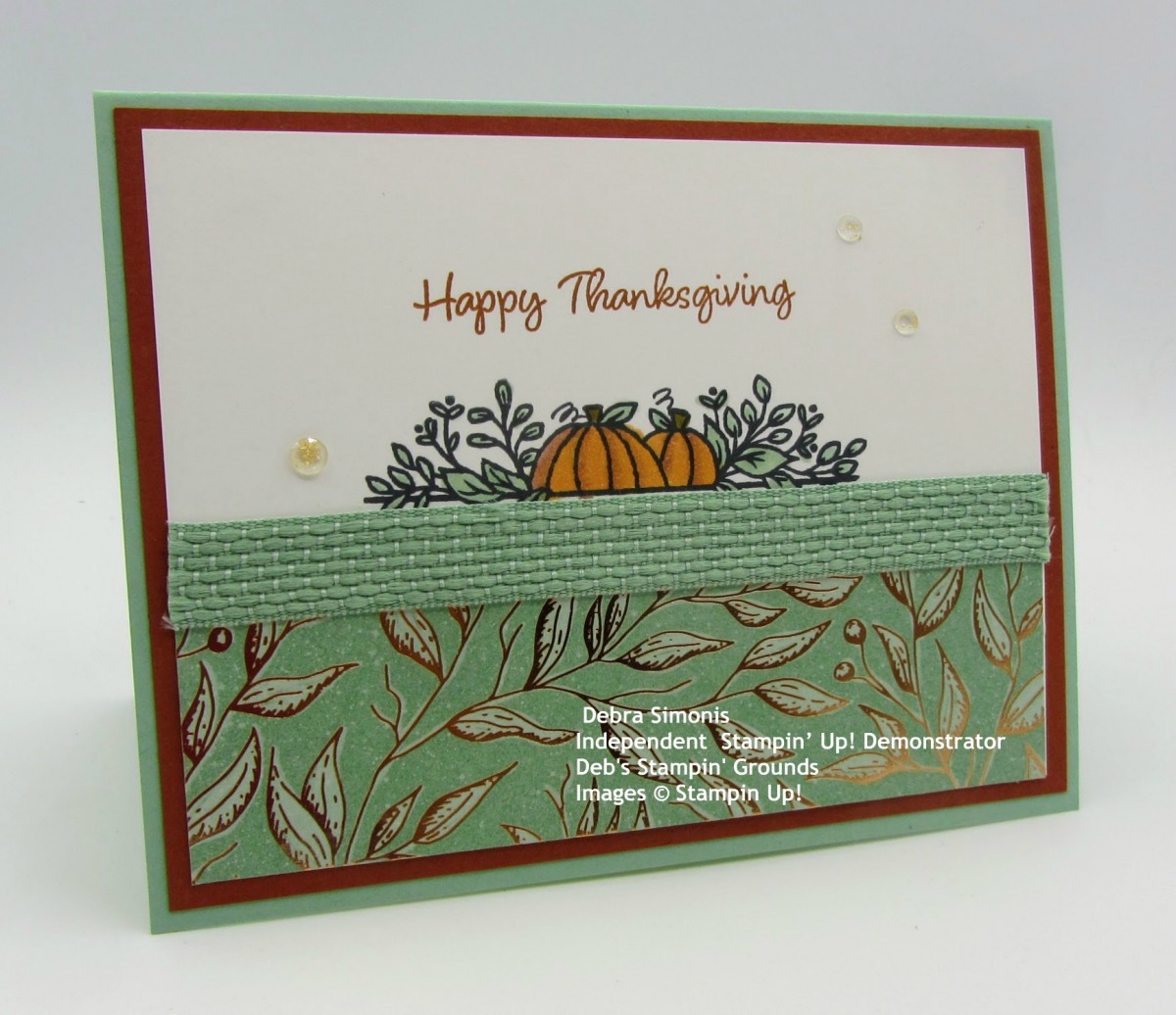 Stampin-Up-Love-of-Leaves-Stitched-Leaves-Dies-Gilded-Autumn-Specialty-Paper-thinking-of-you-card-Debra-Simonis-Stampinup