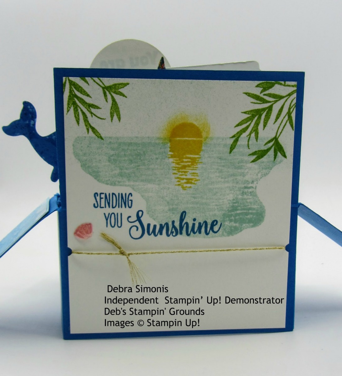 Stampin-Up-Whale-Done-stamp-set-A-grand-Kid-Whale-Builder-Punch-Tasteful-Labels-Dies-Card-in-a-box-birthday-card-ocean-lover-inside-view-Sending-Sunshine-Debra-Simonis-Stampinup anne simonis