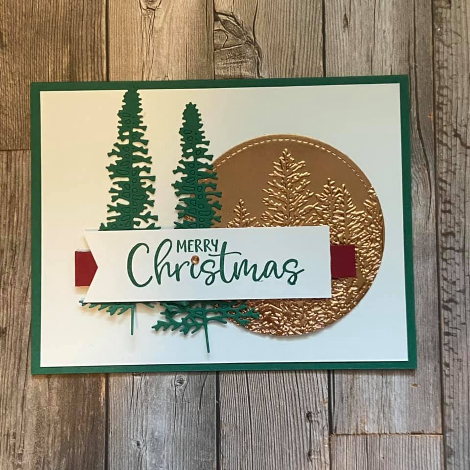 Stampin-Up-Evergreen-Embossing-Folder-Majestic-Mountain-Dies-Pick-a-Banner-Punch-Christmas-Card-Debra-Simonis-Stampinup