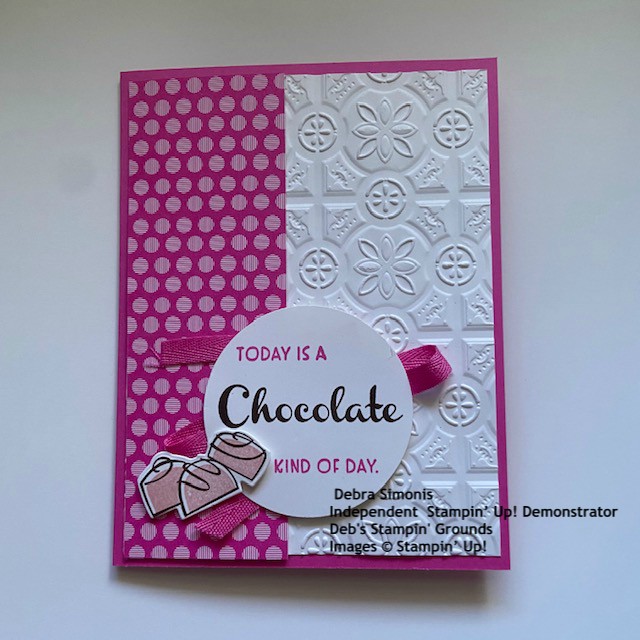 Stampin-Up-Nothings-Better-Than-Love-You-More-Than-Dies-Tin-Tile-Embossing-folder-birthday-card-chocolate-lover-Debra-Simonis-Stampinup