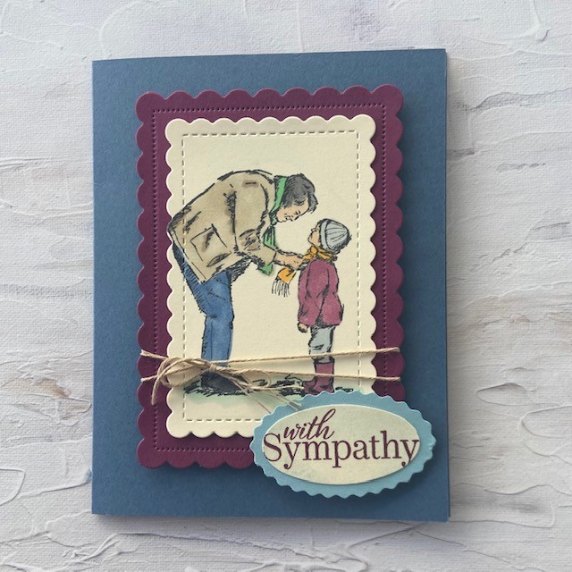 Stampin-Up-Timeless-Treasures-Scallop-Contours-Dies-Special-Moments-sympathy-card-grandfather-Debra-Simonis-Stampinup