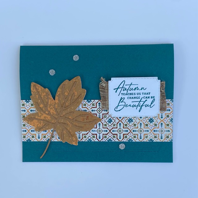 Stampin-Up-Autumn-Leaves-Adhesive-backed-glitter-sequins-friend-thinking-of-you-fall-card-Debra-Simonis-Stampinup