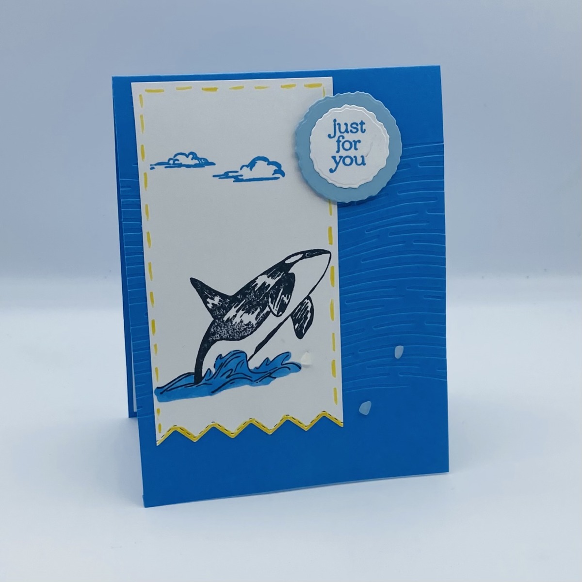 Stampin-Up-Whale-Watching-Basic-Borders-Dies-Deckled-Circle-Dies-So Sincere-just-for-you-friend-Debra-Simonis-Stampinup